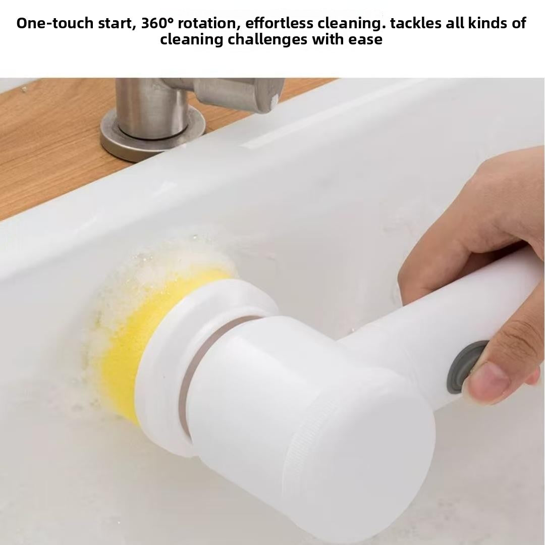 Portable electric cleaning brush for multiple surfaces