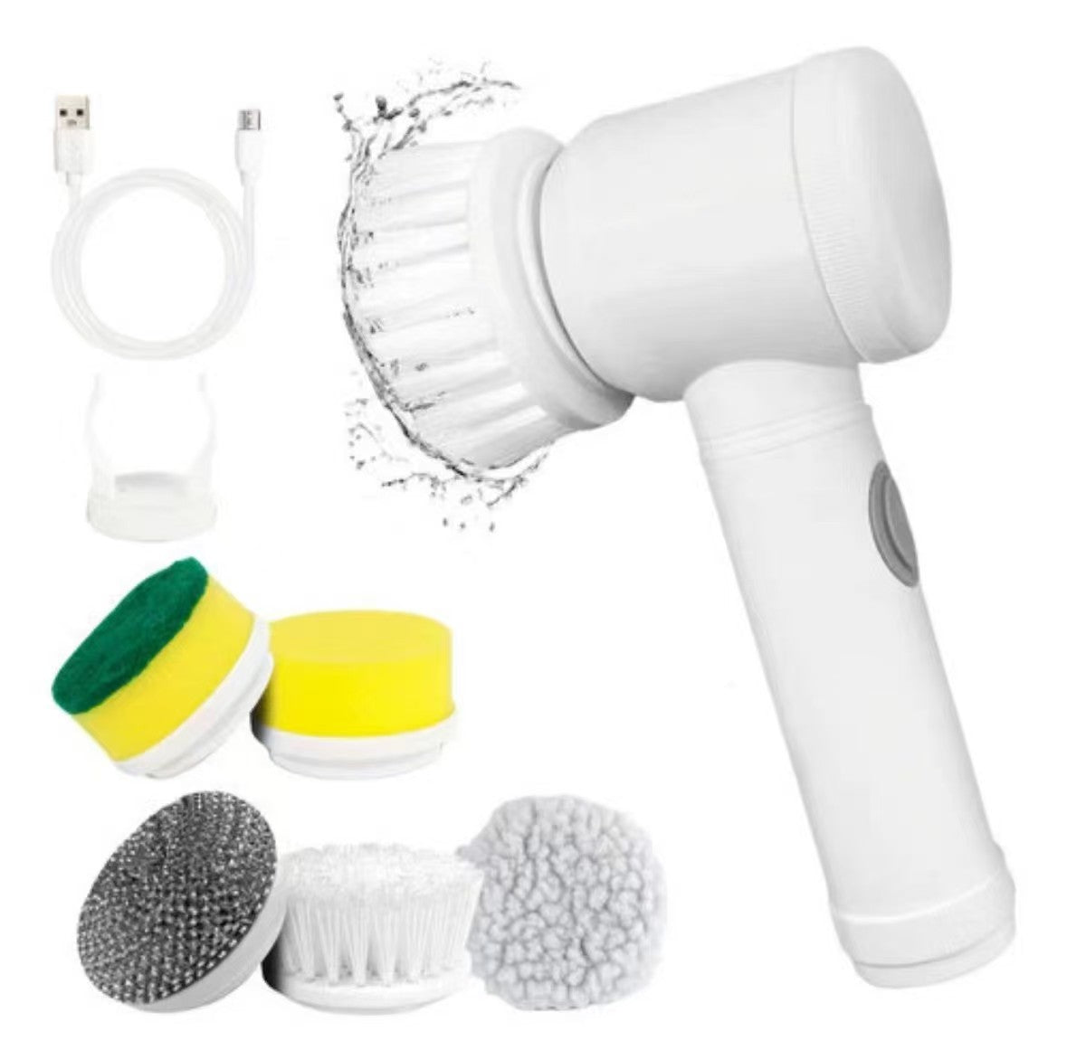 Portable electric cleaning brush for multiple surfaces