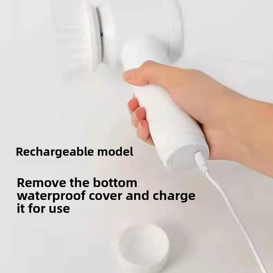 Portable electric cleaning brush for multiple surfaces